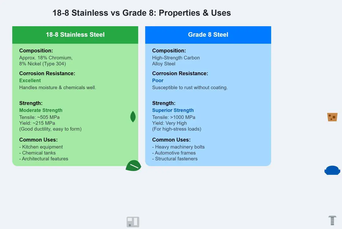 18-8 Stainless Steel vs Grade 8 What's the Difference