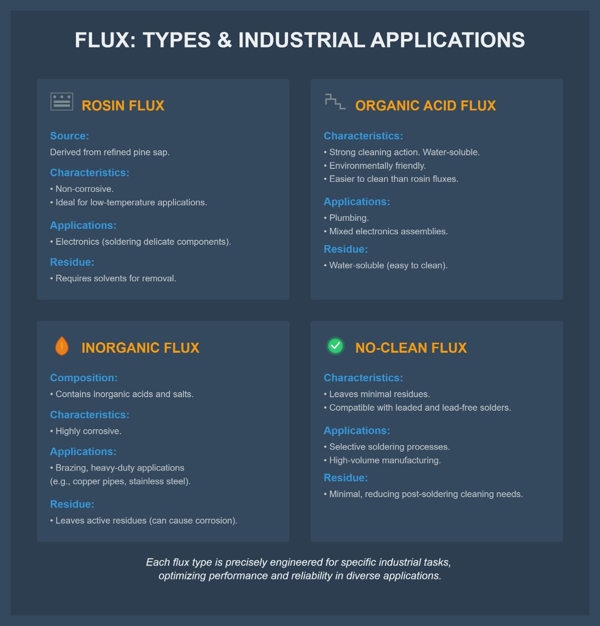 4 Types of Flux and Their Uses