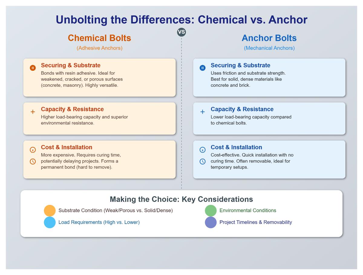 Chemical Bolt vs. Anchor Bolt What's the Difference