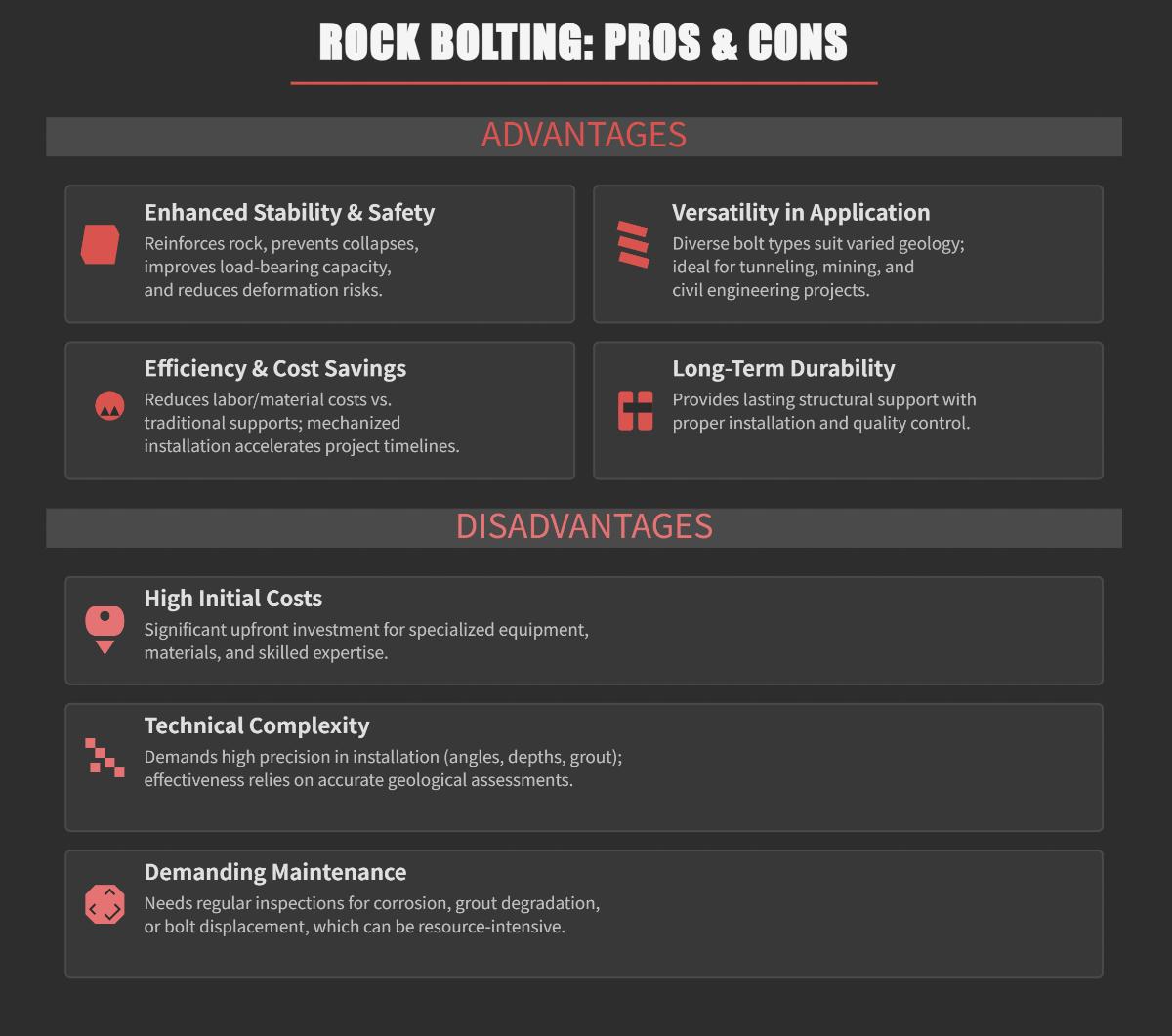 Comprehensive Guide to Rock Bolting Pros and Cons