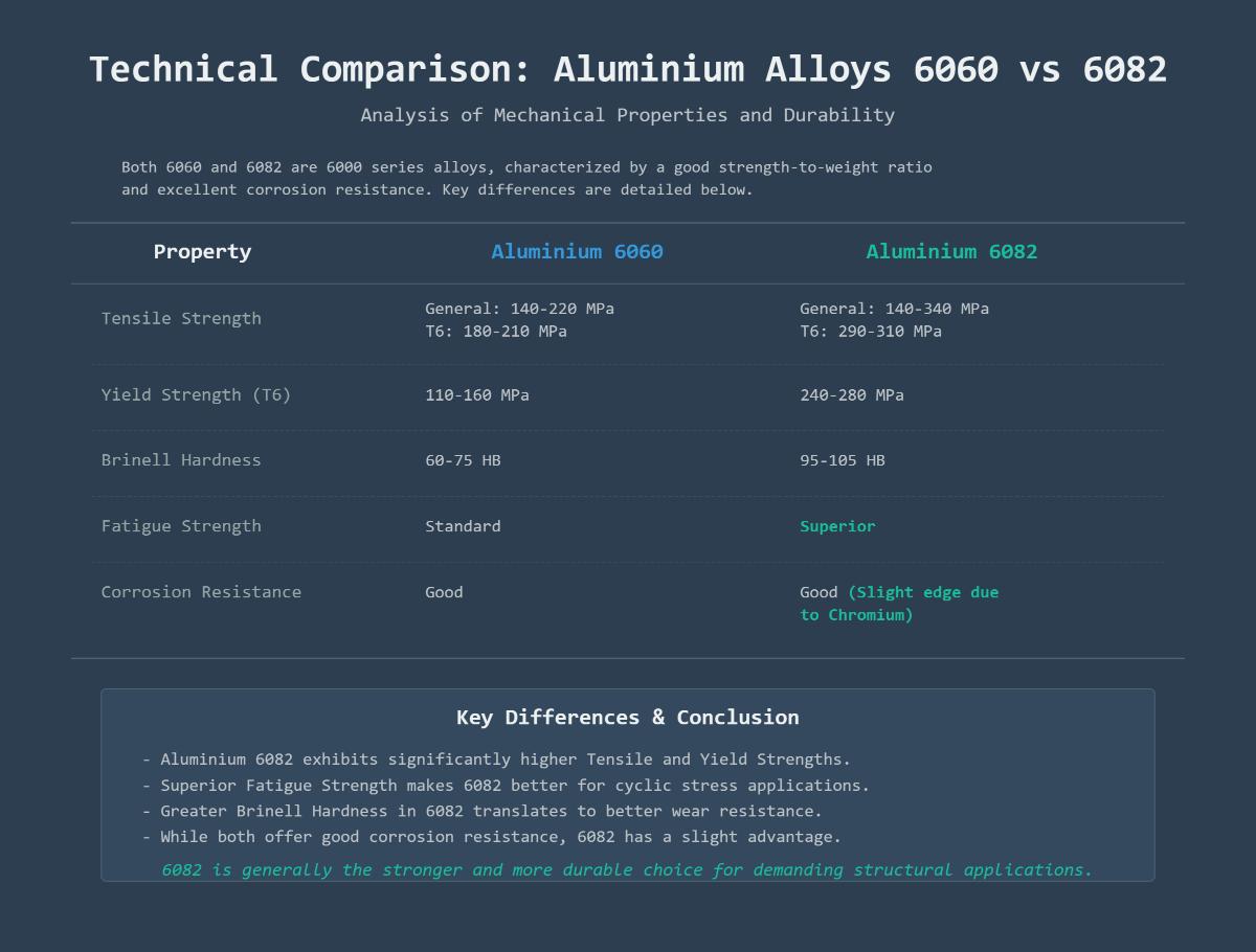 Differences Between Aluminium 6060 and 6082 - MFG Shop