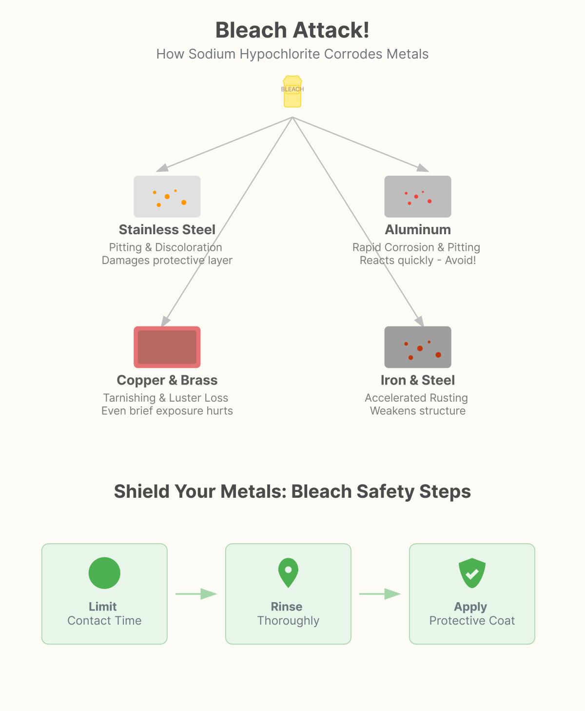 Effects of Bleach on Metal What You Need to Know