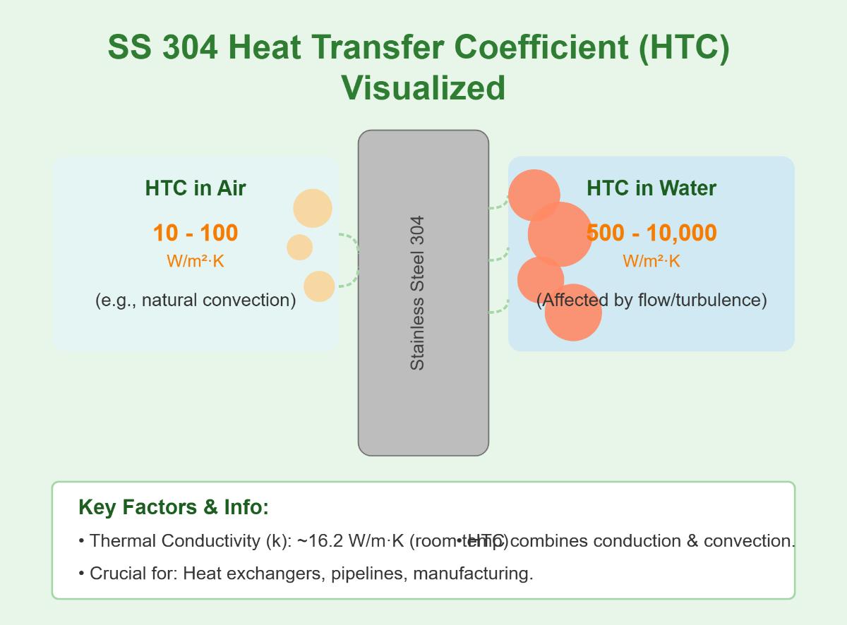 Heat Transfer Coefficient of Stainless Steel 304 An Overview