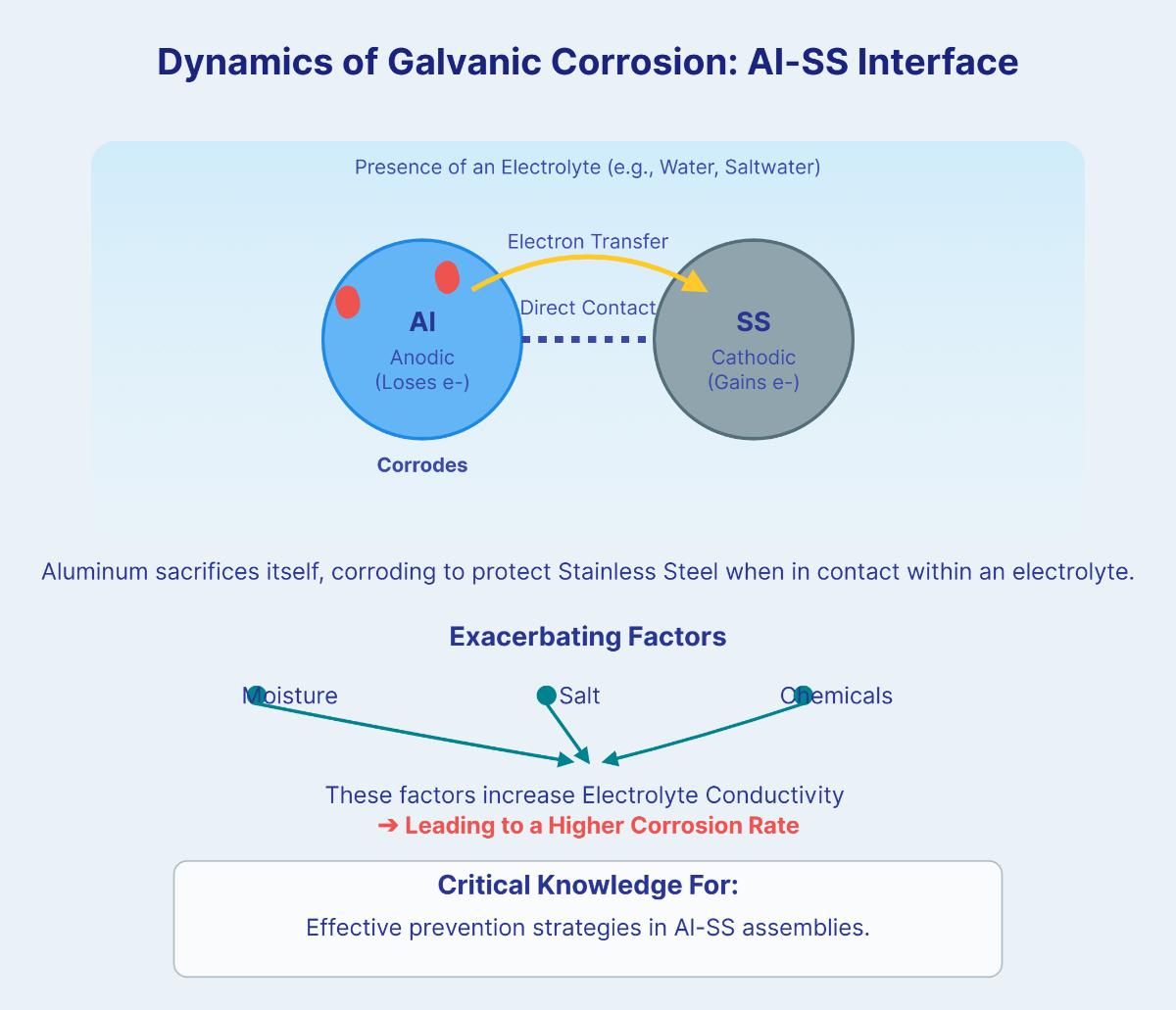 How to Prevent Galvanic Corrosion Between Aluminum and Stainless Steel