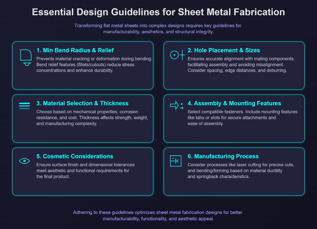 Sheet Metal Fabrication Design Guidelines A Comprehensive Guide