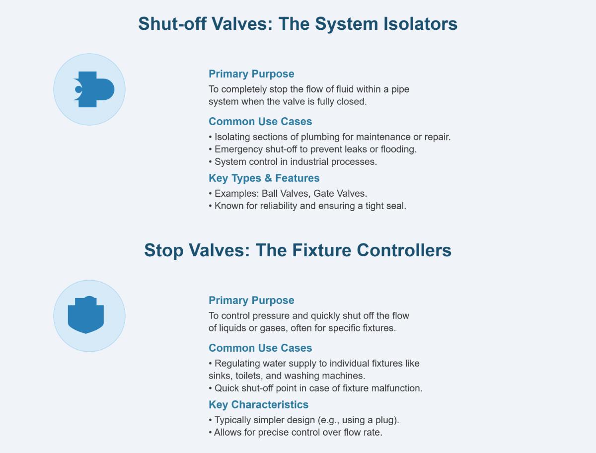 Shut-Off Valve vs Stop Valve What's the Difference