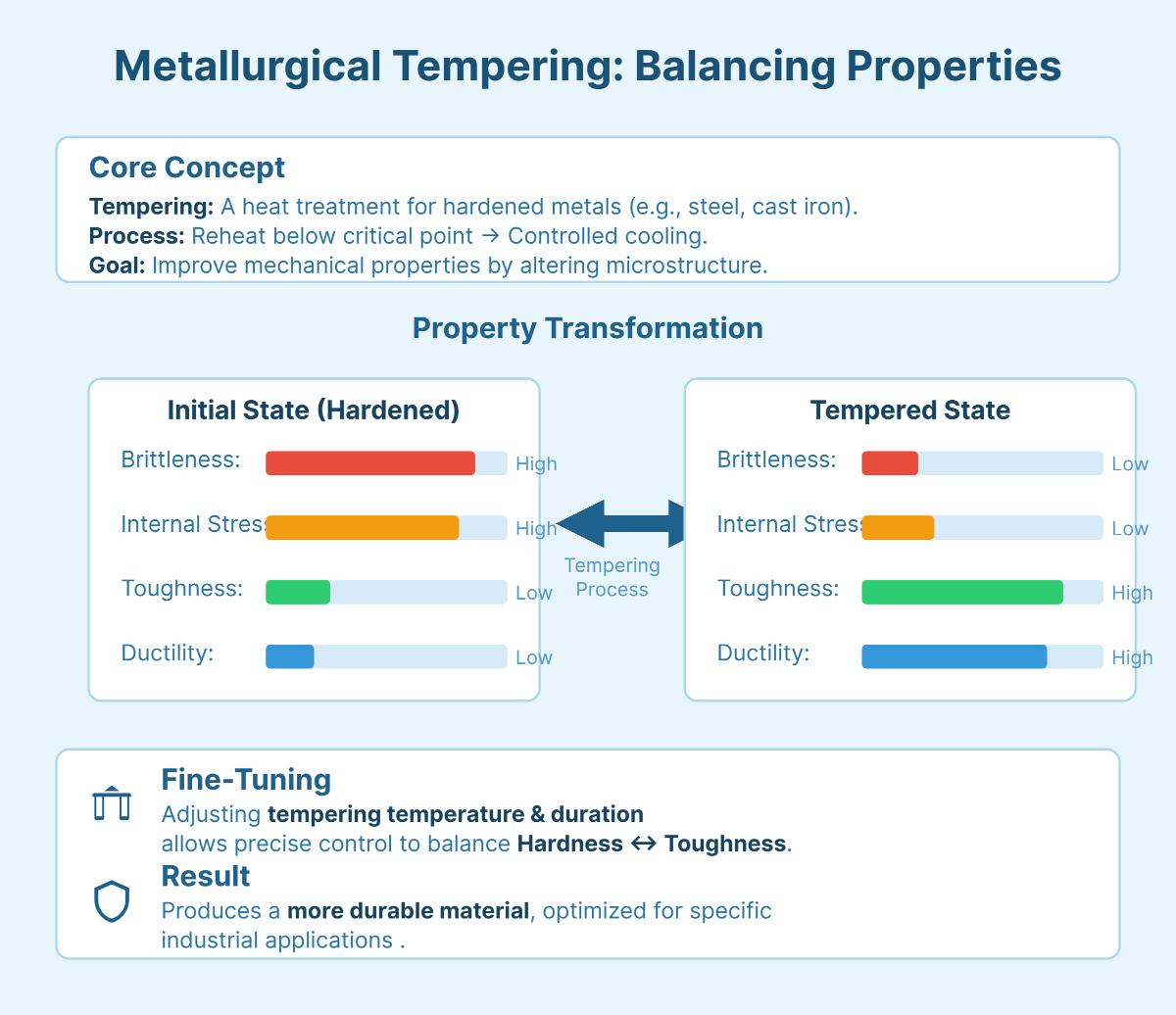 Tempering Explained Definition, Process, Types, Benefits, and Applications