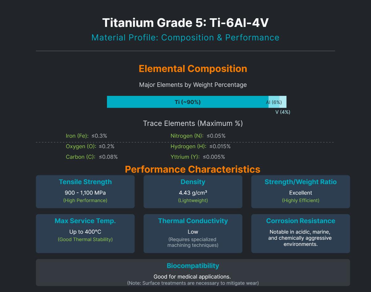 Titanium Grade 5 Ti6Al4V Composition, Properties, and Uses