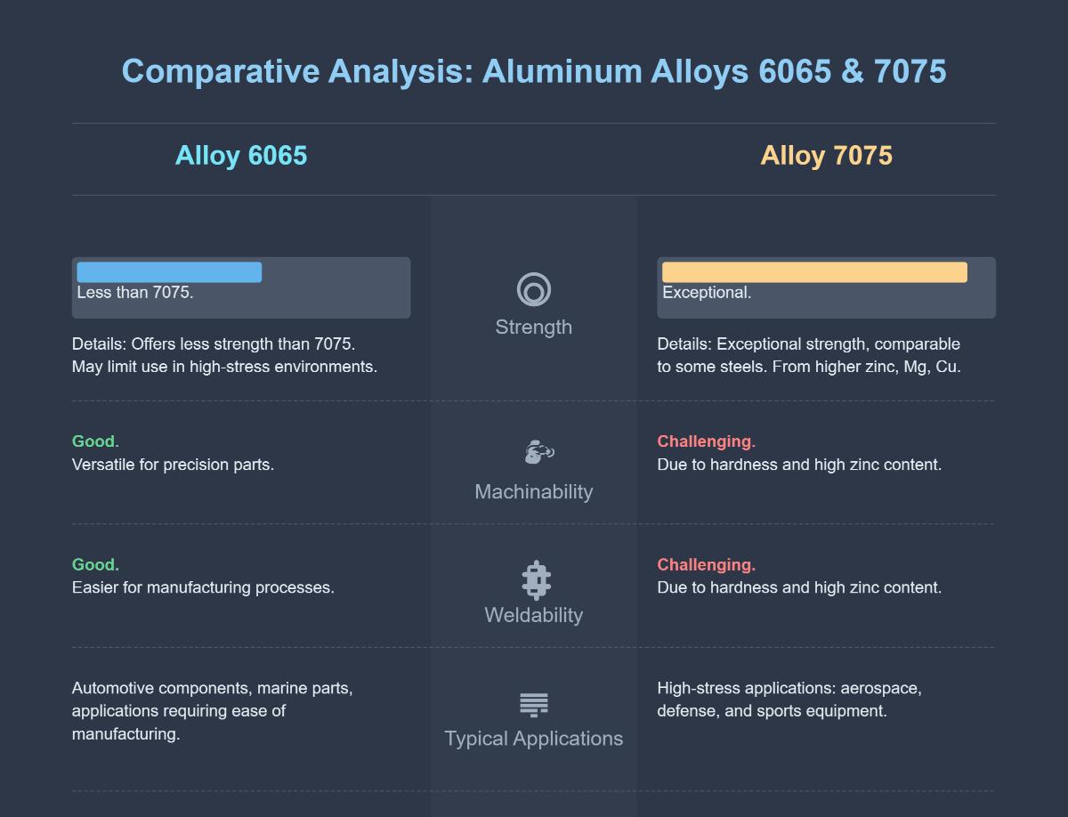 Understanding the Differences Between 6065 and 7075 Aluminium Alloys