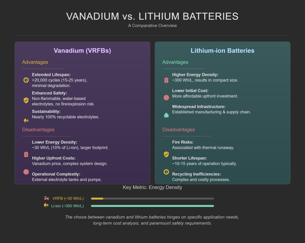 Vanadium vs Lithium A Comprehensive Comparison