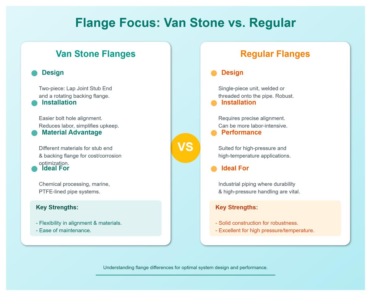 Vanstone Flange vs. Regular Flange Key Differences