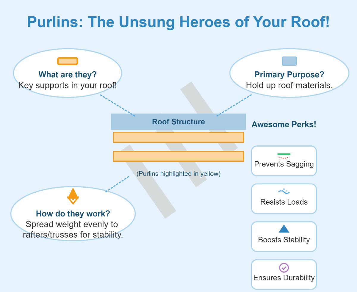What is a Purlin Definition, Types, Materials, and Applications