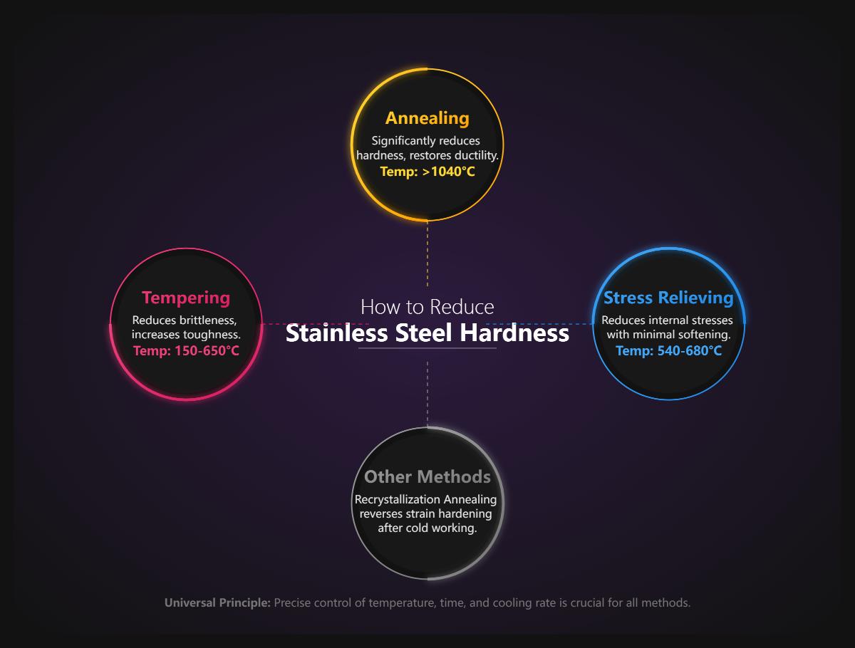 How to Reduce the Hardness of Stainless Steel