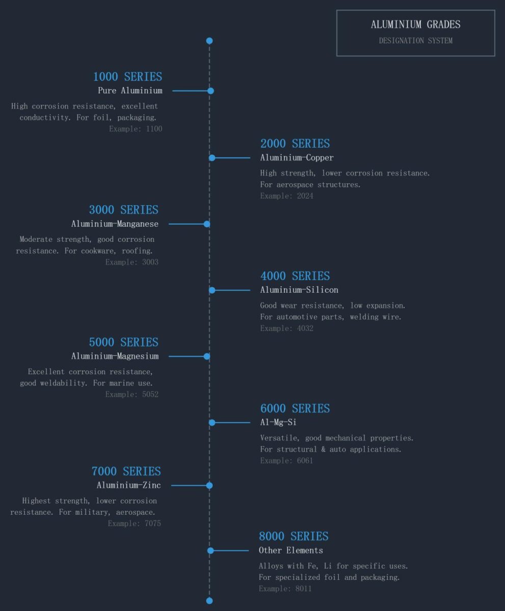 Comprehensive Guide to Aluminium Grades and Identification MFG Shop