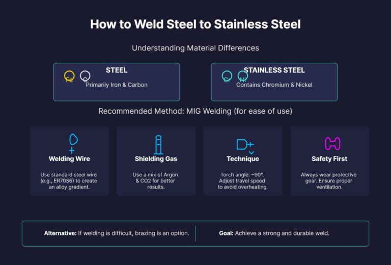 Ss Weld Visual Guide How to Weld Steel to Stainless Steel: A Beginner's Guide - MFG Shop