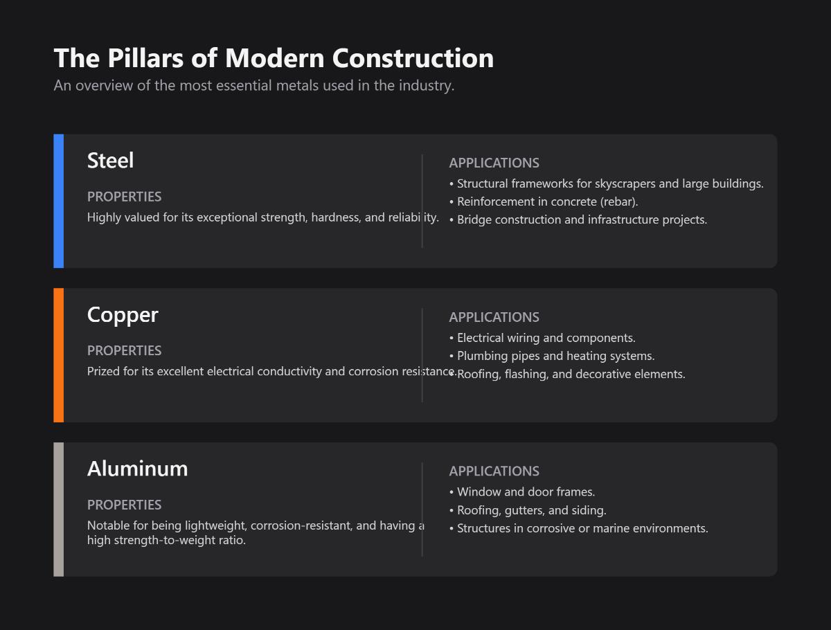 Principales metales utilizados en la construcción: Ventajas y ...